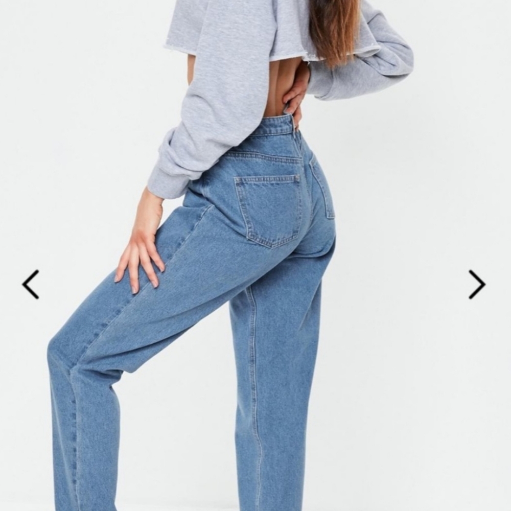 Missguided petit riot high waisted mom jeans - Picture 2 of 14